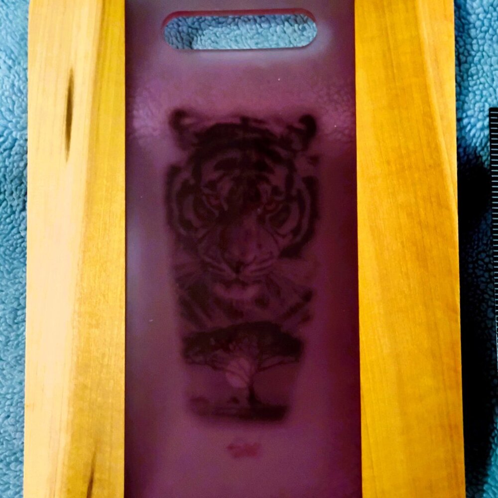 Hand Made Resin & Birch Cutting Board